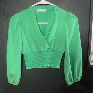 SHEIN Vibrant Green Blouse